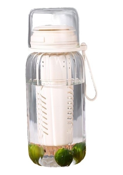 Yinqian Boutique Cam Büyük Kapasiteli Yüksek Sıcaklığa Dayanıklı Su Bardağı Taşınab (Yurt Dışından)