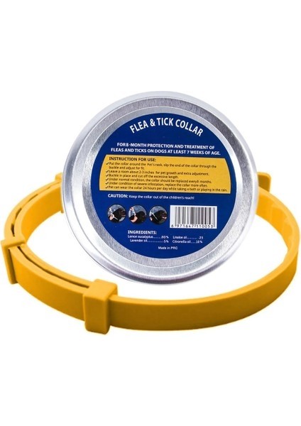Shanhua Shop Sarı Kutu Stili Köpek Için L 70CM Köpekler Için Pire ve Kene Önleme Evcil (Yurt Dışından)