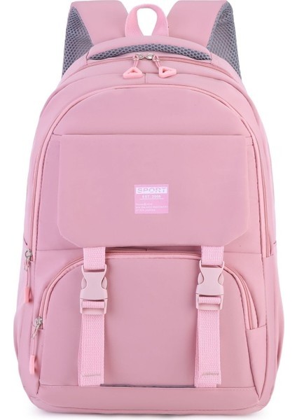 Lise ve Ortaokul Üniversite Öğrencileri Okul Çantası Basit Rahat Sırt Çantası (Yurt Dışından)