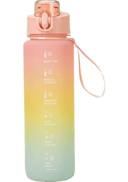 Enjoy Homee Enjoy Home Üç Renkli Degrade Bardak Sürme Su Şişesi Buzlu Gökkuşağı Spor Su (Yurt Dışından)