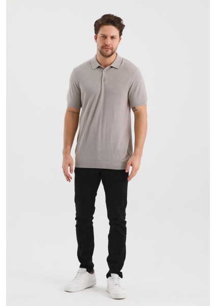 Düğmeli Polo Yaka Regular Fit T-Shırt (E24-EZE-26)