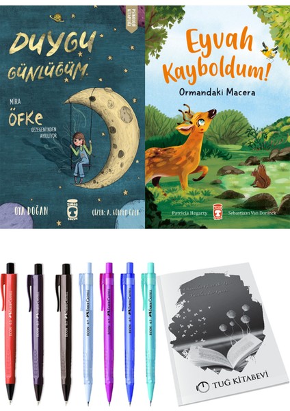 Eyvah Kayboldum! Ormandaki Macera ve Duygu Günlüğüm Mira Öfke Gezegeni'nden Ayrılıyor 2'li Set - Kalem
