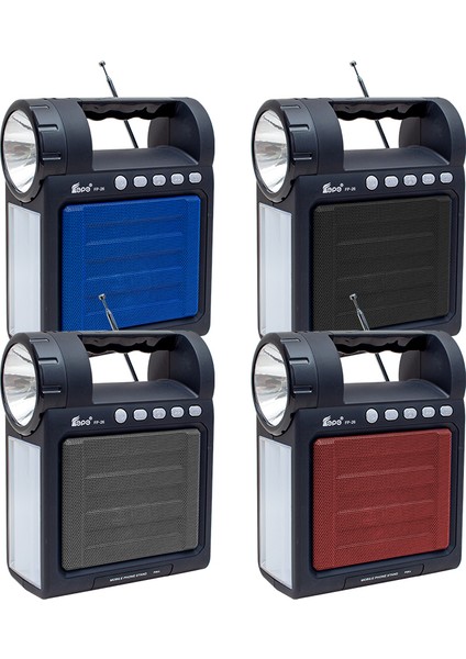 Usb/sd/fm/bluetooth Destekli Fenerli Taşınabilir Hoparlör Fp-26 (4738)