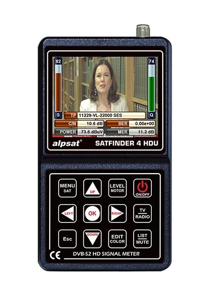 Go İthalat Satfınder AS04-HDU 4 Hd Ultra 3.5 LCD Ekranlı Uydu Yön Bulucu (4738)