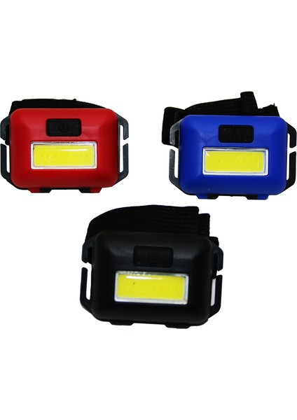 10w Cob Pilli Mini Kafa Lambası Fener