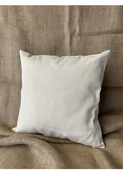 Fermuarlı Kırlent Kılıfı %100 Pamuk 40X40CM 260GR. Punch Nakışı ve Boyamaya Uygun fiyatları