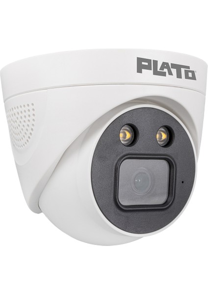 5 Mp Color Vu Mikrofonlu 3.6 mm 2 Atom LED Plastik Kasa Ahd Dome Kamera (4738)