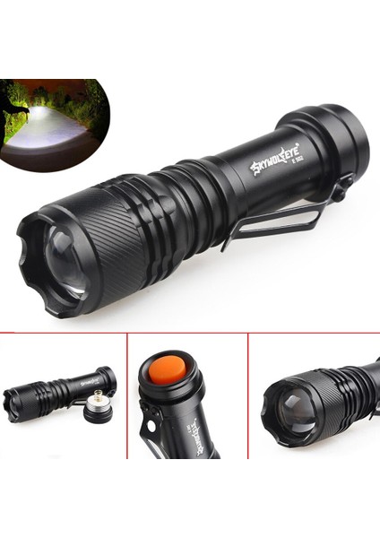 Şarjlı Mini LED El Feneri Cree LED 500 Lumens (4738)