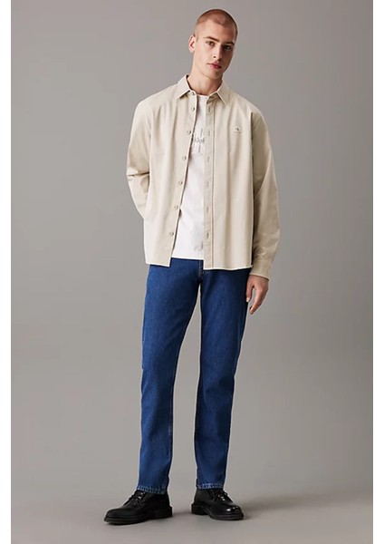 Erkek Slım Straıght Jean Pantolon - Denim