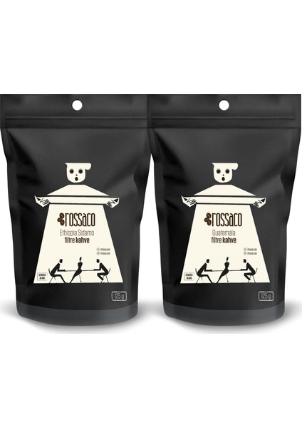 Bölgesel Seri Ethiopia Sidamo+Guatemala Filtre Kahve 125 gr