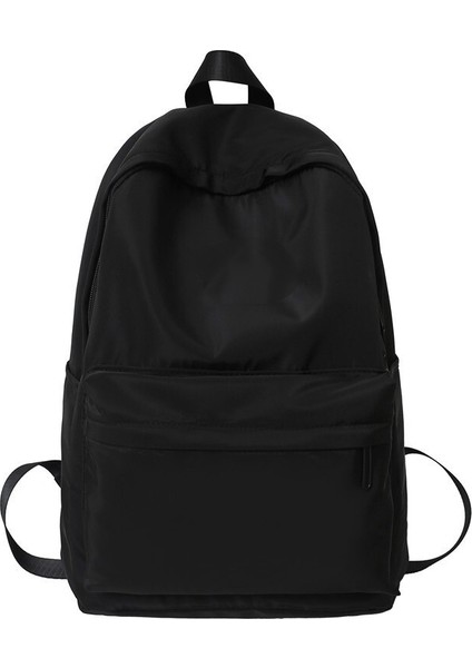 Schoolbag Erkek Ortaokul ve Lise Öğrencisi Sırt Çantası Erkek Üst Düzey Basit Düz Renk Kampüs Büyük Kapasiteli Bilgisayar Sırt Çantası (Yurt Dışından)