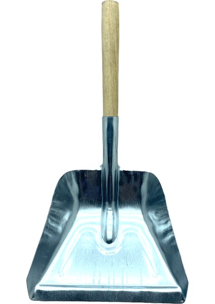 Metal Büyük - Geniş Galvaniz Faraş Kürek Ahşap Saplı (4738)