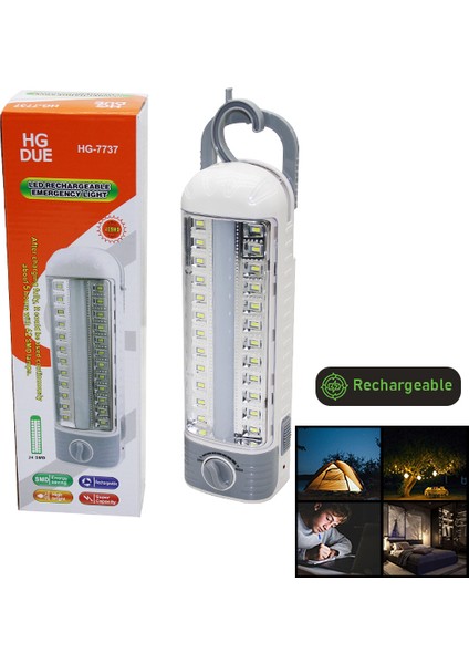 24 Smd LED Şarjlı Işıldak Fener (4738)