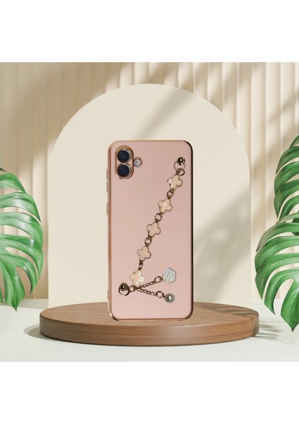 Samsung A03 Elçek Şanzelize Kılıf Rose Gold