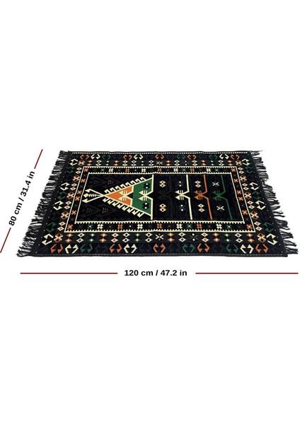 Shark Anadolu Seccade Kilim 16 Siyah