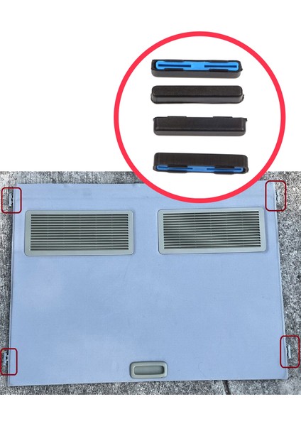 BSR664 Mercedes W202 W203 W208 W209 W210 W211 W215 W219 W220 W240 W140 Için Sunroof Perde Kılavuz Klipsi modelleri
