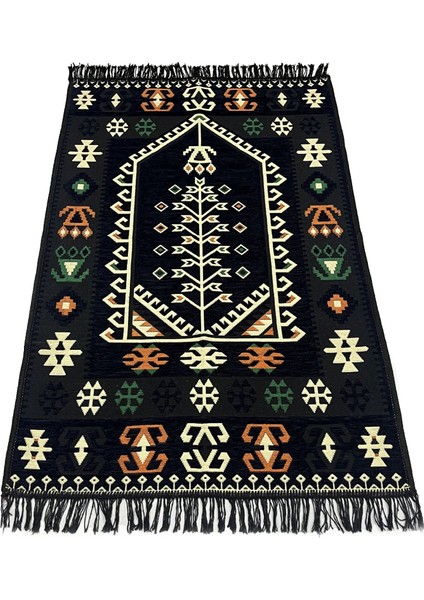 Shark Anadolu Seccade Kilim 17 Siyah