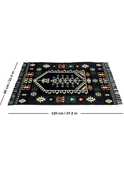 Shark Anadolu Seccade Kilim 17 Siyah