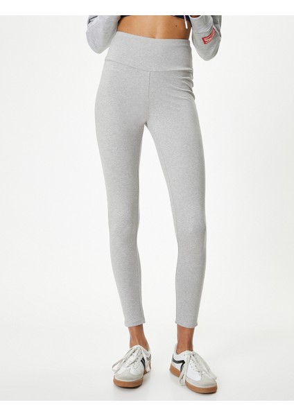 Basic Spor Tayt Yüksek Bel Yumuşak Tuşe Slim Fit modelleri