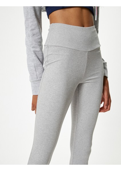 Basic Spor Tayt Yüksek Bel Yumuşak Tuşe Slim Fit indirimleri