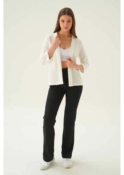 6382-1 Kol Katlamalı Ceket Ekru fiyatları