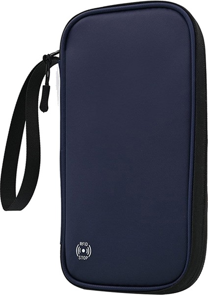 Seyahat Cüzdanı Aile Pasaport Tutucu Su Geçirmez Belge Kutusu Organizatör Aksesuarları Kapak Çanta Mavi (Yurt Dışından)