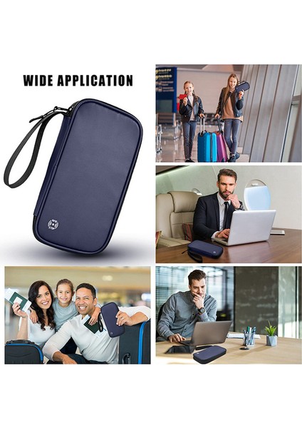 Seyahat Cüzdanı Aile Pasaport Tutucu Su Geçirmez Belge Kutusu Organizatör Aksesuarları Kapak Çanta Mavi (Yurt Dışından) modelleri