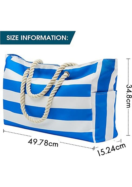 Plaj Çantası, Yüzme Su Geçirmez Havuz Alışverişi Katlanabilir Omuz Çantası Mavi (Yurt Dışından) fırsatları