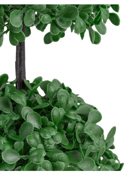 Mini Siyah Plastik Saksıda Iki Katlı Yapay Yonca Ağacı fiyatları