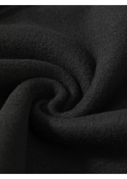 Ribbon Baskılı Siyah Oversize Bisiklet Yaka Sweatshirt