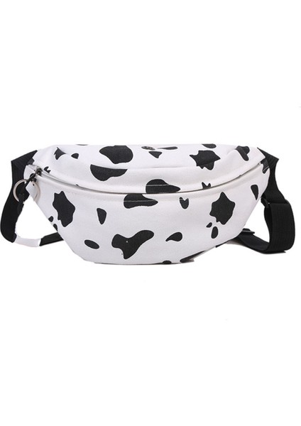 Inek Kanvas Küçük Messenger Çanta Vahşi Kız Sevimli Öğrenci Göğüs Kadın (Yurt Dışından)