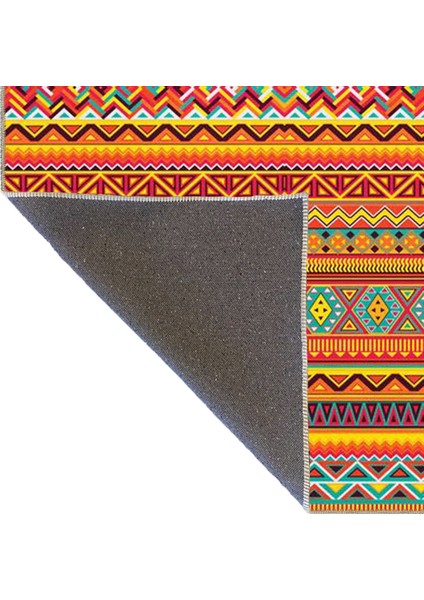 Turuncu Renkli Baklava Geometrik Modern Dekoratif Halı MIRAVIP302 fırsatları