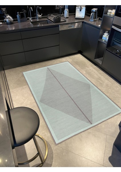 Baklavalı Etnik Renkli Kreatif Desenli Dokuma Taban Halı MIRAVIP316