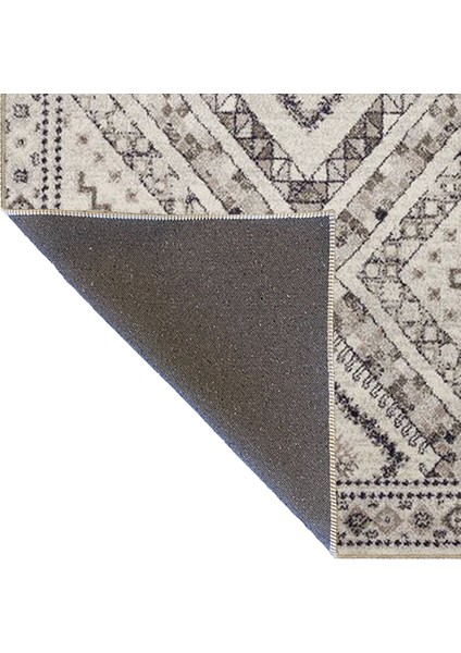 Gri Tonlarda Çapraz Desenli Dokuma Taban Halı MIRAVIP322 fırsatları