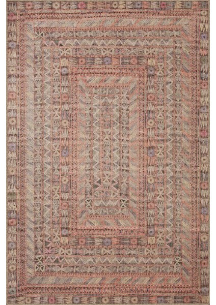 Kahverengi Geometrik Desenli Dokuma Taban Halı MIRAVIP346 fiyatları