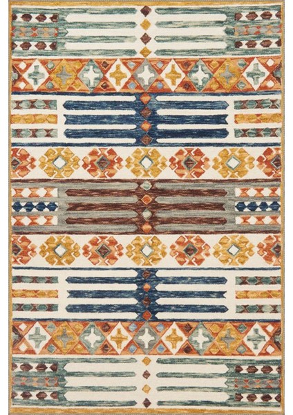 Turuncu Tonlarında Çiçekli Üçgen Desenli Dokuma Taban Halı MIRAVIP335 fiyatları