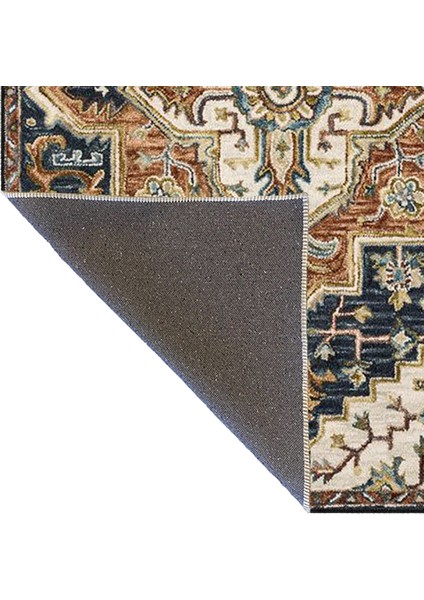 Sarı Tonlarda Geometrik Geleneksel Desenli Dokuma Taban Halı MIRAVIP331 fırsatları