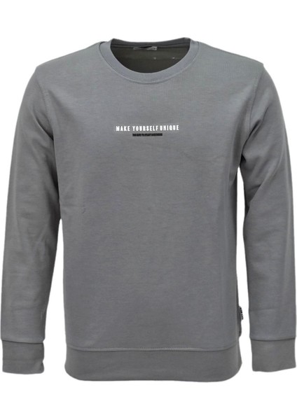 Erkek Spor Mevsimlik Sıfır Yaka Sweatshirt BGL-ST03934