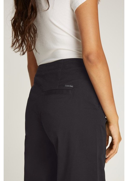 Kadın Brushed Casual Pantolon - Siyah