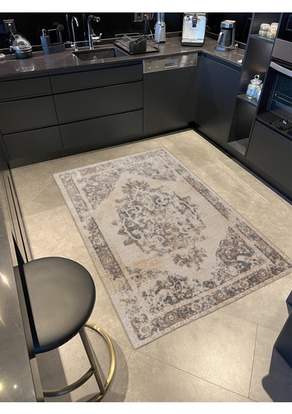 Geleneksel Çiçekli Desenli Dokuma Taban Halı MIRAVIP379