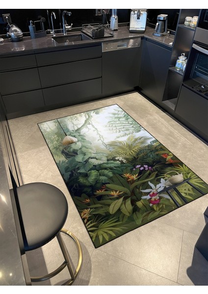 Orman Desenli Modern Dokuma Taban ve Dekoratif Halı MIRAVIP415