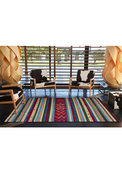 Kırmızı Renklerde Geometrik Dokuma Taban Halı MIRAVIP496 modelleri