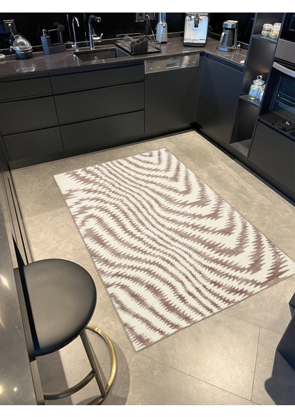 Gri Krem Çapraz Modern Dokuma Taban Halı MIRAVIP481