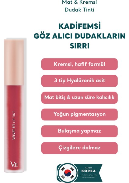 Velvet Fit Lip Tint Ruby Pink 4.7g - Mat & Kremsi Dudak Tinti