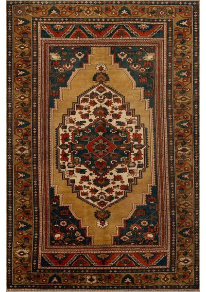 Kahverengi Renklerdinde Geleneksel Geometrik Modern Dekoratif Halı MIRAVIP473 fiyatları