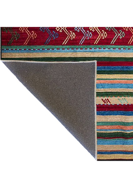 Kırmızı Renklerde Geometrik Dokuma Taban Halı MIRAVIP496 fırsatları