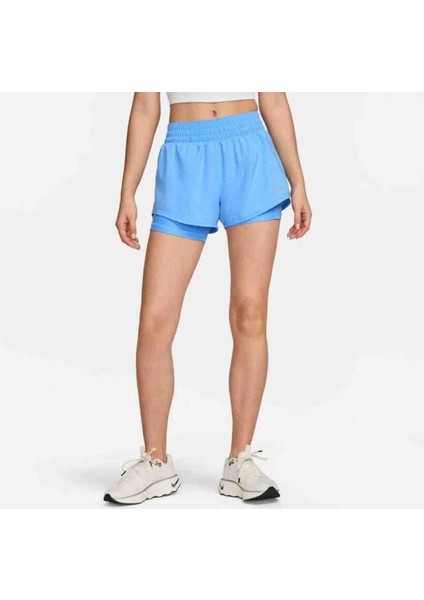 One Dri-Fit Mr 3ın 2n1 Short Kadın Şort taytlı Sort