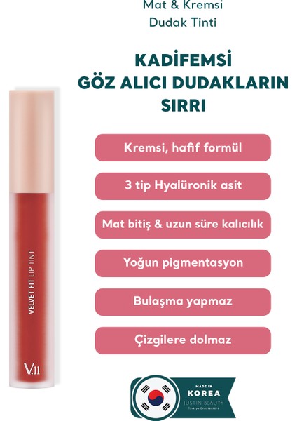 Velvet Fit Lip Tint Blooming Red 4.7g - Mat & Kremsi Dudak Tinti