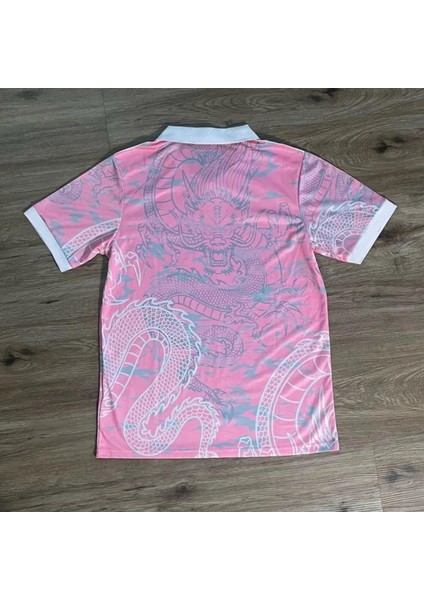Pembe Kitty Madrid Dragon Jersey Siyah Düğmeli Yaka Forma fiyatları