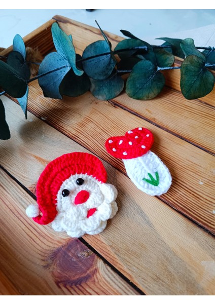 Noel Baba ve Kalp Figürlü Çıtçıtlı Saç Tokası Bebek Çocuk Saç Aksesuarı modelleri